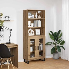vidaXL Highboard 2 pcs Artisan Oak Επεξεργασμένο ξύλο