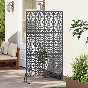 vidaXL Οθόνη Ιδιωτικότητας 100 x 50 x 180 εκ. Ατσάλι Ανθρακί
