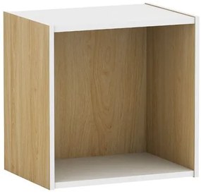 DECON Cube Kουτί Απόχρωση Σημύδας  40x29x40cm [-Φυσικό/Άσπρο-] [-Paper-] Ε828,7