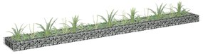 vidaXL Συρματοκιβώτιο-Γλάστρα Υπερυψωμένη 270x30x10 εκ. Γαλβ. Χάλυβας