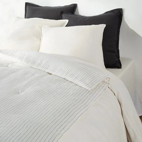 Ριγέ κάλυμμα κρεβατιού από πλυμένο λινό, Abella