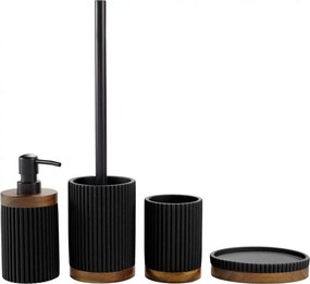 ΑΞΕΣΟΥΆΡ ΜΠΆΝΙΟΥ SOAP DISPENSER PLAIN POLYRESIN ACACIA NIAGARA NOIR