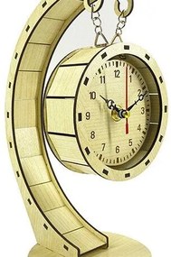 Σετ των 2 Intra απο ξύλο plywood 3mm-4mm πάχος – Επιτραπέζιο ρολόι, ρολόι εκκρεμές Δίασταση 20x20 cm INTRAFABR-37888544