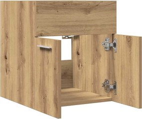 vidaXL Ντουλάπι νιπτήρα μπάνιου Δρυς τεχνίτης 41x38,5x46 cm