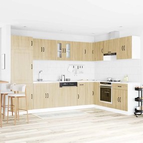 vidaXL Ντουλάπα Κουζίνας με αποθήκευση 2 pcs Καφέ 80 x 46 x 81.5 εκ