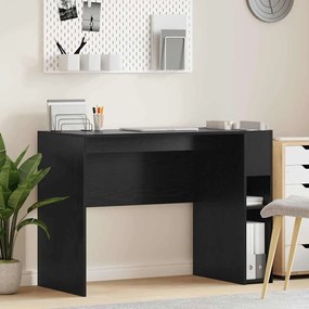 vidaXL Γραφείο Μαύρη Οξυά 109 x 50 x 78 εκ Επεξεργασμένο ξύλο