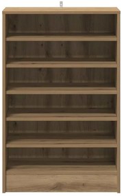 vidaXL Παπουτσοθήκη Αρτισιανή Δρυς 60x35x92 εκ. Επεξεργασμένο Ξύλο