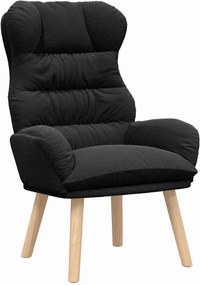 vidaXL Πολυθρόνα Μαύρο 69 x 74 x 93 εκ. Υφάσματος Sherpa