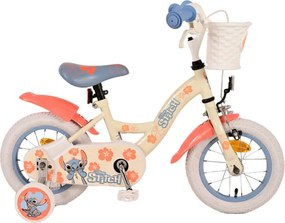 Stitch 12 Inch 20 cm Girls Coaster Brake Cream