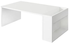 Τραπεζάκι σαλονιού View Megapap χρώμα λευκό 95x50x34εκ.