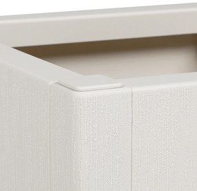 vidaXL Γλάστρα κήπου vitaXL λευκή 36x36x35 εκ PP