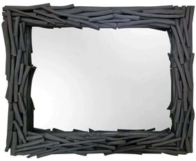 Καθρέπτης Τοίχου Nift 201-9057 100x10x80cm Grey Artekko Wood, Glass