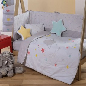 Κουβερλί Βρεφικό Little Star Grey Nef-Nef Cotton-Polyester