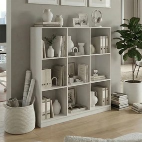 Βιβλιοθήκη Gridea pakoworld λευκό 119.5x30x121εκ
