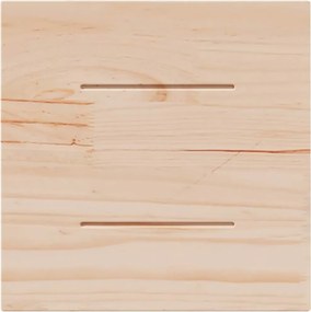 vidaXL Επιφάνεια Τραπεζιού Τετράγωνη Λευκή 40x40x2,5 εκ. Μασίφ Πεύκο