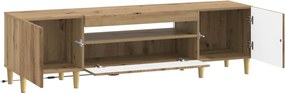 vidaXL Ντουλάπα LED Τηλεόρασης Artisan Δρυς Επεξεργασμένο Ξύλο