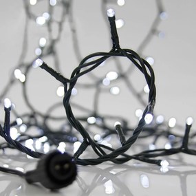 Χριστουγεννιάτικα Λαμπάκια 700 Led Σε Σειρά 38.1μ Σταθερά Ψυχρό Λευκό Επεκτεινόμενο Eurolamp 600-11339