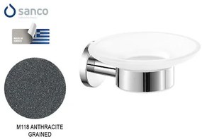 Σαπουνοθήκη Επιτοίχια Sanco Ergon Antracite Grained 25902-M118