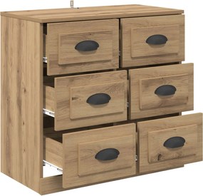 vidaXL Πλαϊνό γραφείο με συρτάρι Artisan Oak 70 x 35,5 x 67,5 εκ.