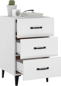 vidaXL Κομοδίνο Λευκό 40 x 40 x 66 εκ. από Επεξεργασμένο Ξύλο