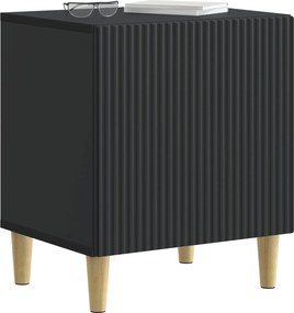 vidaXL Κομοδίνο Μαύρο 43 x 34,5 x 50 εκ Επεξεργασμένο Ξύλο