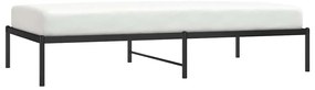 vidaXL Μεταλλικό πλαίσιο κρεβατιού Μαύρο 100x190 cm