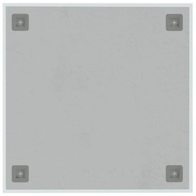 Πίνακας Επιτοίχιος Μαγνητικός Λευκός 40 x 40 εκ. Ψημένο Γυαλί - Λευκό