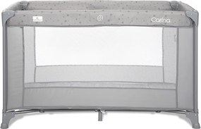BABY COT CARINA 1 LAYER GREY STARS