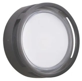 Απλίκα Φωτιστικό Τοίχου LED 15W Σκούρο Γκρι ΙΡ65 Φ22,5cm Nikao 4321800 Viokef 4321800 Ανθρακί