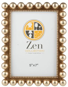 Κορνίζα Με Μπίλιες Χρυσή-Καφέ 13x18εκ. Zen Collection 25.2.50691