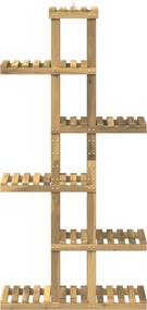 vidaXL Βάση φυτών Λευκός Χρωματισμός 68 x 23,5 x 140 εκ.