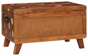 vidaXL Κουτί αποθήκευσης 70 x 35 x 40 εκ. Μασίφ ανακυκλωμένο ξύλο