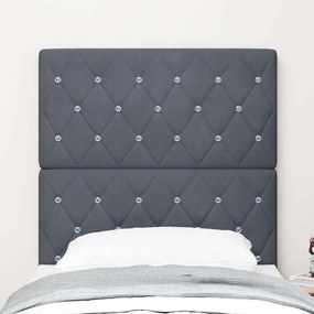 vidaXL Κεφαλάρι Σκούρο Γκρι 80 cm Βελούδο