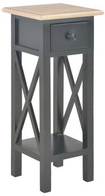 vidaXL Τραπεζάκι Βοηθητικό Μαύρο 27 x 27 x 65,5 εκ. Ξύλινο