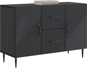vidaXL Πλαϊνό γραφείο Μαύρο 89 x 34,5 x 60 εκ. Επεξεργασμένο Ξύλο