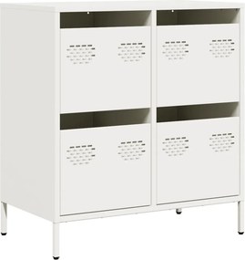 vidaXL Ντουλάπι Λευκό 68x39x73,5 εκ. από Χάλυβα Ψυχρής Έλασης