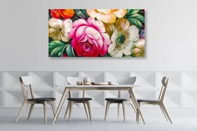 Εικόνα πολύχρωμο κόσμο των λουλουδιών - 120x60