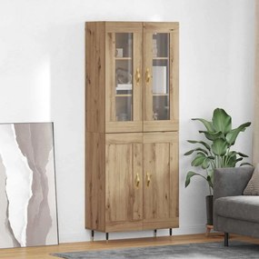 vidaXL Highboard 2 pcs Artisan Oak Επεξεργασμένο ξύλο