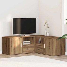 vidaXL Ντουλάπι Γωνιακό Αρτισιανή Δρυς 200x40x45 εκ. από Επεξ. Ξύλο