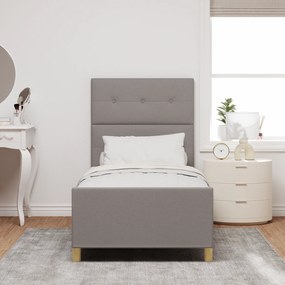 vidaXL Κρεβάτι Ταπέ 100x200 εκ. Υφασμάτινο