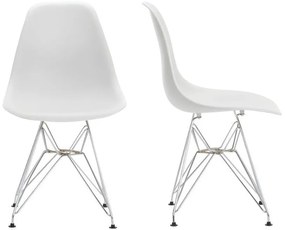 Καρέκλα Fiore Metal-Leuko (4) τεμάχια