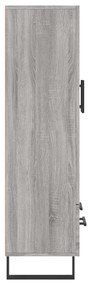 vidaXL Ντουλάπα Γκρι Sonoma 69,5 x 31 x 115 εκ. από Επεξεργασμένο Ξύλο