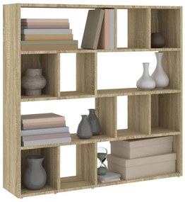 vidaXL Βιβλιοθήκη/Διαχωριστικό Χώρου Sonoma Δρυς 105 x 24 x 102 εκ.