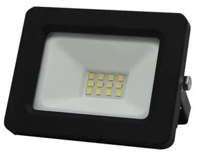 Adeleq Προβολέας LED-SMD 10W 230V 6200K IP65 Μαύρος Με 50cm Καλώδιο 3-391010