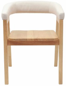 vidaXL Καρέκλες φαγητού 2 pcs Φυσικό 54 x 57 x 73 εκ