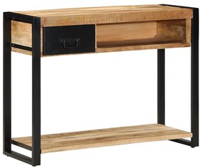 vidaXL Τραπέζι κονσόλας 100x35x75 cm Στερεό ακατέργαστο ξύλο Mango