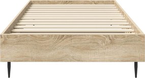 vidaXL Σκελετός Κρεβατιού Sonoma Δρυς 80 x 200 cm Επεξεργασμένο Ξύλο