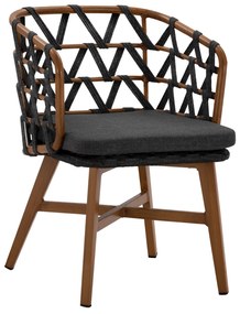 ΠΟΛΥΘΡΟΝΑ ΑΛΟΥΜΙΝΙΟΥ RICKO HM5782.11 ΚΑΦΕ ΣΚΕΛΕΤΟΣ-ΓΚΡΙ ΚΟΡΔΟΝΙ 58x59x78Υ εκ.