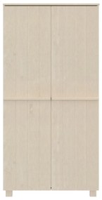 vidaXL Ντουλάπα HAMAR Καφέ Μελί 89 x 50 x 180 εκ. Μασίφ Ξύλο Πεύκου