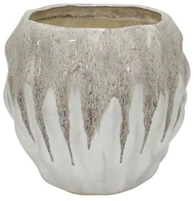 Βάζο Belinda 003-124-102 17x17x15cm White-Beige Ceramic